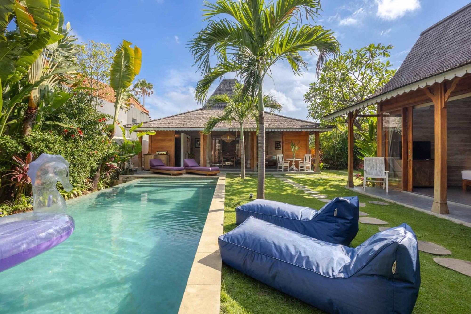 Villa Du Bah - Family Gateway 3Br Villa 12Min To Beach With Private Pool And Parking Керобокан Экстерьер фото